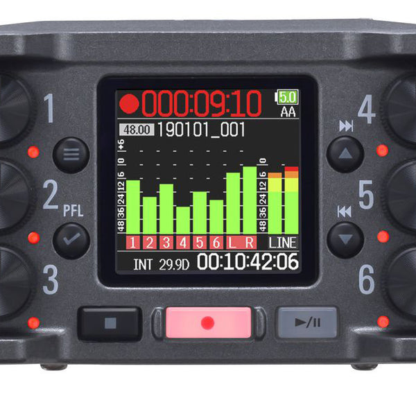 Zoom F6 6-Input / 14-Track Multitrack Field Recorder